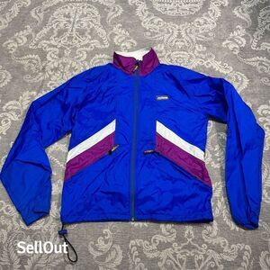 Vintage Hind Unisex Colorblock Windbreaker Jacket Zip-Up Standard Size M